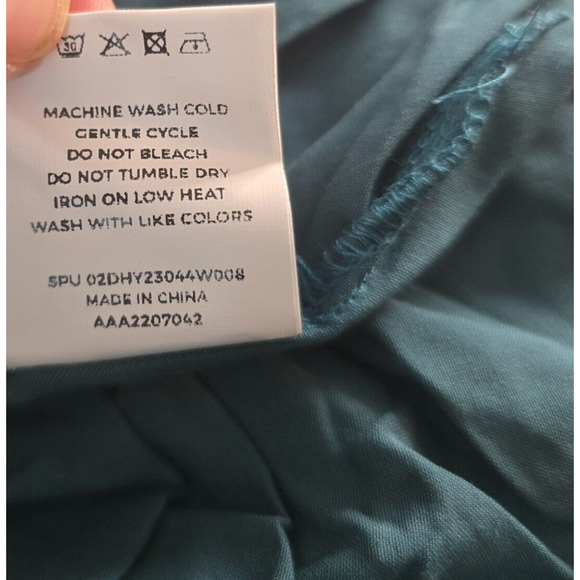 Bloomchic Dress Women's 1X Green On or Off Shoulder Knotted Midi Plus Size NWT - Picture 7 of 14